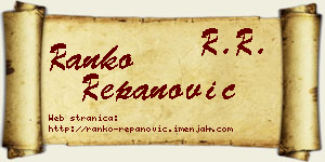 Ranko Repanović vizit kartica